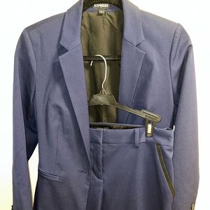 Womens Express Navy Blue Pant Suit